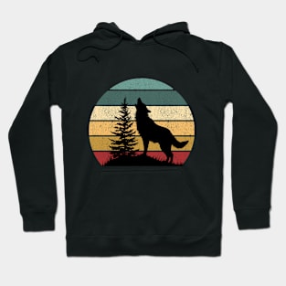 retro wolf Hoodie